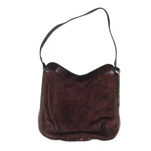 Letisse Womens Burgandy Leather Inner Zip Pockets Snap Shoulder Strap‎ Bag